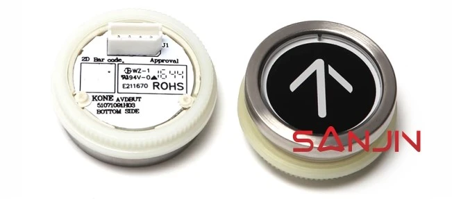 KONE elevator KDS220 KDS330 black glass round push button KONE elevator KDS220 KDS330 black glass round push button